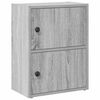 vidaXL Estanter&iacute;a de madera de ingenier&iacute;a gris sonoma 40x24x52 cm