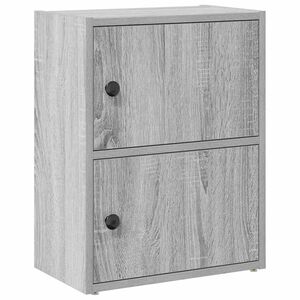 vidaXL Estanter&iacute;a de madera de ingenier&iacute;a gris sonoma 40x24x52 cm