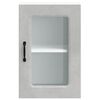 vidaXL Armario pared cocina puerta de cristal Kalmar gris hormig&oacute;n