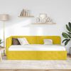 vidaXL Estructura de cama en esquina Amarillo 90 x 190 cm Terciopelo