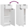 vidaXL Set de muebles de ba&ntilde;o 3 piezas madera contrachapada blanco