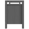 vidaXL Banco de recibidor madera maciza de pino gris 110x40x60 cm