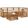 vidaXL Conjunto de sof&aacute;s de exterior 5 pcs Natural