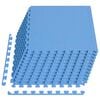 vidaXL Alfombrillas de goma EVA azul 12 uds 4,32 ㎡