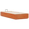 vidaXL Estructura de Cama Ottoman Marr&oacute;n Cera 80 x 200 cm Pino macizo