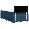 vidaXL Cama box spring con colch&oacute;n terciopelo azul oscuro 120x200 cm