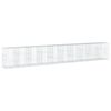 vidaXL Cesta gaviones con cubierta hierro galvanizado 1000x100x150 cm