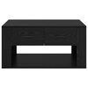 vidaXL Mesa de Caf&eacute; Roble Negro 80 x 50 x 40 cm Madera contrachapada