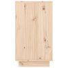 vidaXL Mueble zapatero de madera maciza de pino 110x34x61 cm