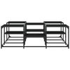 vidaXL Mesa de centro madera de ingenier&iacute;a negro 121x121x40 cm