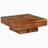 vidaXL Mesa de centro de madera maciza de acacia 80x80x30 cm