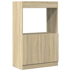 vidaXL Aparador alto madera ingenier&iacute;a roble Sonoma 63x33x100 cm