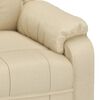 vidaXL Sillón de masaje eléctrico tela color crema