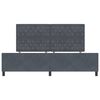 vidaXL Cama tipo Box Spring Gris oscuro 200 x 200 cm Terciopelo