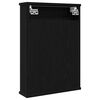 vidaXL Armario con espejo para baño de madera roble negro 42x12x60 cm
