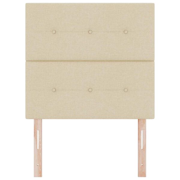 vidaXL Cabecero con cabecera Crema 100 cm Cuero sint&eacute;tico