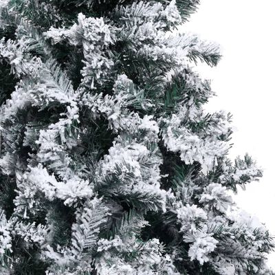 vidaXL Árbol de Navidad artificial con nieve PVC verde 180 cm