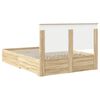 vidaXL Estructura de cama con cabecera Roble Sonoma 140 x 190 cm