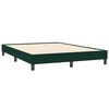 vidaXL Cama box spring con colch&oacute;n terciopelo verde oscuro 160x210 cm