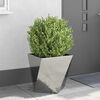 vidaXL Jardinera Plateado 50 x 50 x 50 cm Acero Galvanizado