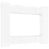 vidaXL Set de muebles para TV 8 piezas madera contrachapada blanco