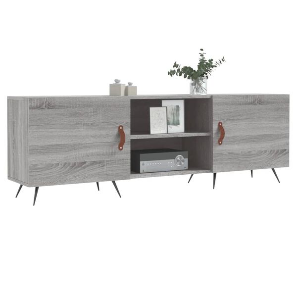 vidaXL Mueble para TV madera de ingenier&iacute;a gris Sonoma 150x30x50 cm