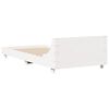 vidaXL Estructura de cama sin colch&oacute;n madera maciza blanca 90x190 cm