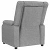 vidaXL Sill&oacute;n reclinable de tela gris claro