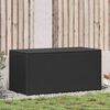 vidaXL Caja de almacenaje de jardín ratán sintético negro 100x50x50 cm