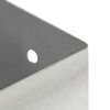 vidaXL Anclajes para postes 4 unidades metal galvanizado 121 mm