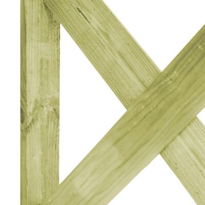 vidaXL Arco de jardín 135x45x232 cm madera pino impregnada verde