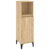vidaXL Armario de ba&ntilde;o madera contrachapada roble Sonoma 30x30x100 cm