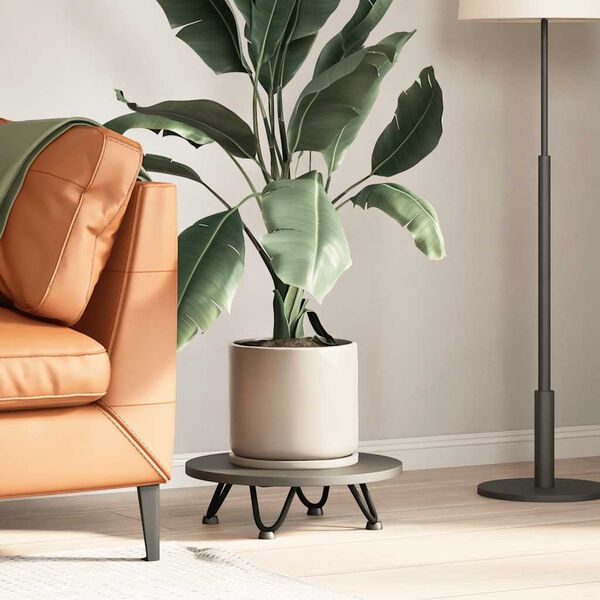 vidaXL Patas de horquilla para mesa de centro (4 unidades), color negro, 10 cm, acero macizo