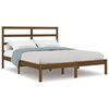 vidaXL Estructura cama sin colch&oacute;n madera pino marr&oacute;n miel 140x200 cm