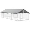 vidaXL Perrera de exterior con tejado 600x200x150 cm