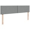 vidaXL Cama box spring con colch&oacute;n tela gris claro 180x200 cm