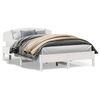 vidaXL Estructura de cama sin colch&oacute;n madera de pino blanca 150x200 cm