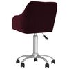 vidaXL Silla de comedor giratoria tela morada