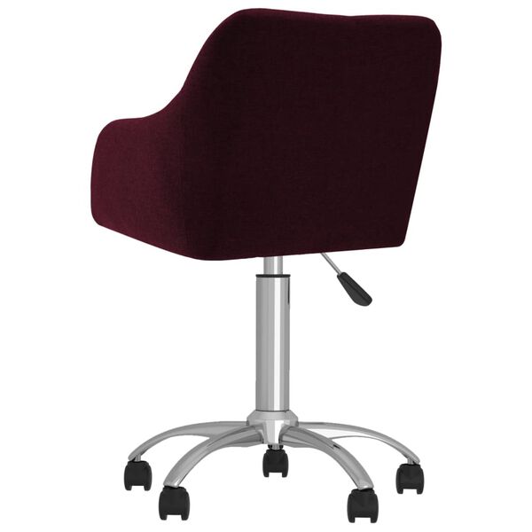 vidaXL Silla de comedor giratoria tela morada
