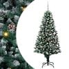 vidaXL &Aacute;rbol de Navidad artificial Verde 150 cm PVC y Acero y Pl&aacute;stico