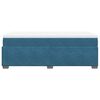 vidaXL Cama box spring con colchón terciopelo azul oscuro 90x200 cm