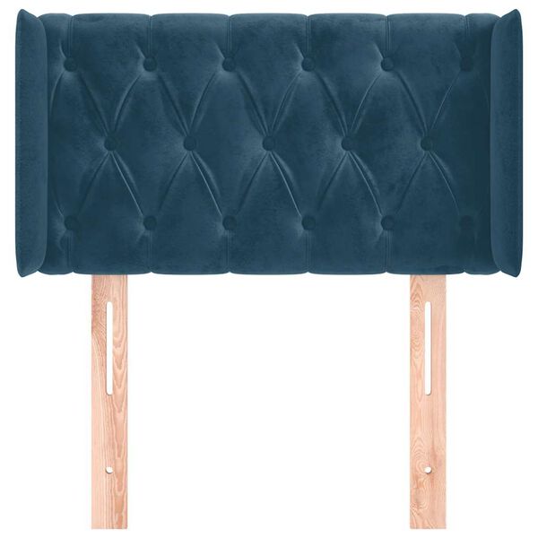 vidaXL Cabecero de terciopelo azul oscuro 83x16x78/88 cm