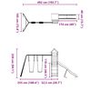 vidaXL Parque infantil de exterior madera de pino impregnada