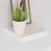 vidaXL Estante flotante de pared blanco brillante MDF 23x23,5x3,8 cm