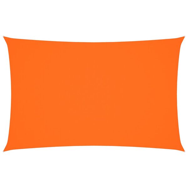 vidaXL Toldo de vela rectangular tela Oxford naranja 2x5 m