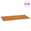 vidaXL Paneles de tejado 12 uds acero corten oxidado 80x44cm