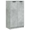vidaXL Zapatero madera contrachapada gris hormig&oacute;n 59x35x100,5 cm