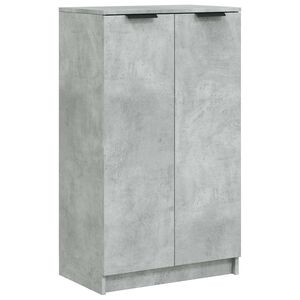 vidaXL Zapatero madera contrachapada gris hormig&oacute;n 59x35x100,5 cm