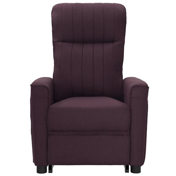 vidaXL Sillón de masaje elevable tela morado