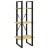 vidaXL Estantería de 3 niveles madera maciza de pino 40x30x105 cm